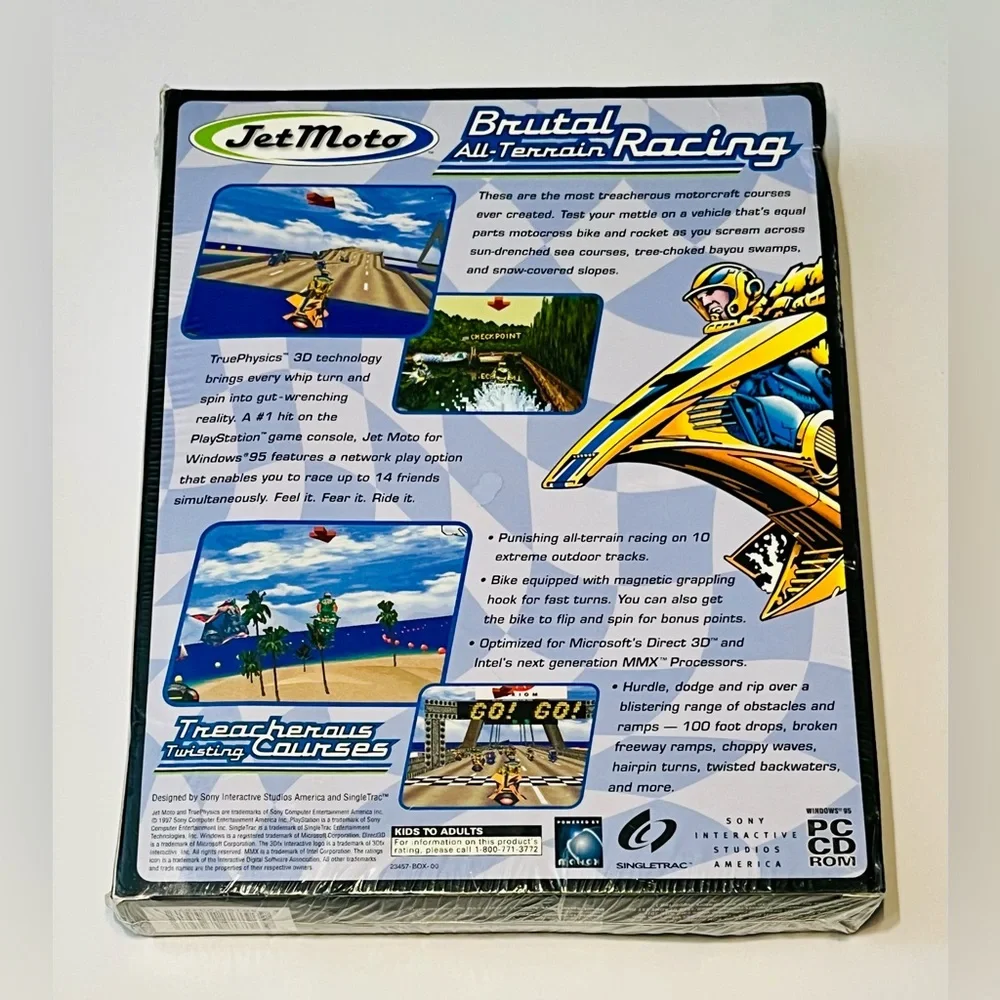 RARE HTF Jet Moto (PC CD, 1997)